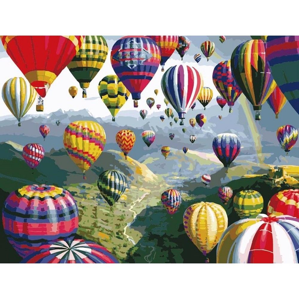 Картина по номерам Воздушные шары 40х50 см арт. КНО1056 ISBN 4823104305088