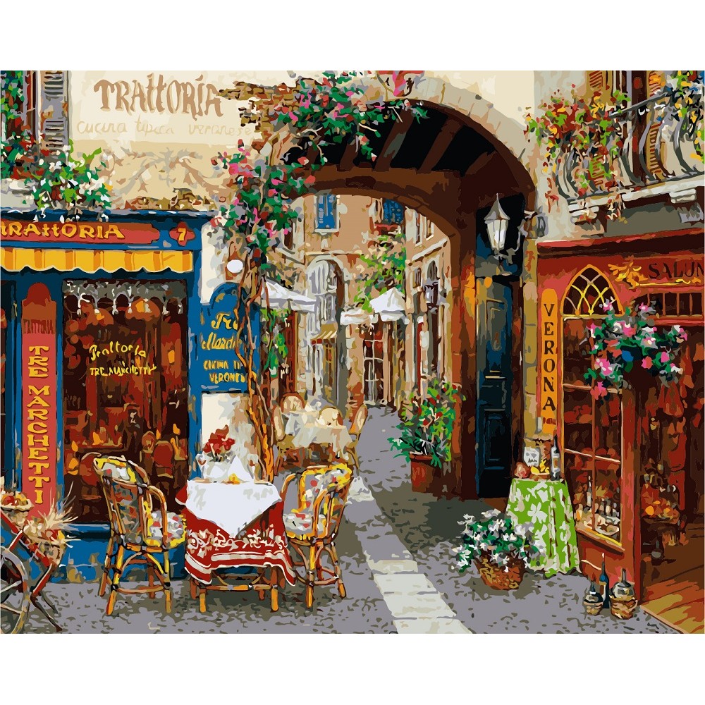 Картина по номерам Волшебный переулок 40х50 см арт. КНО2173 ISBN 4823104301431