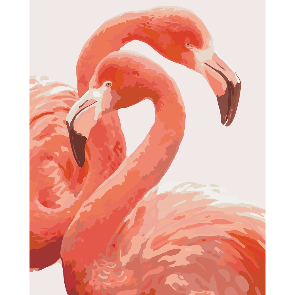 Картина по номерам Грация фламинго 40х50 см арт. КНО2446 ISBN 4820143949495