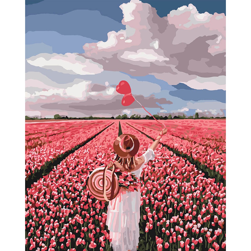 Картина за номерами Рожева мрія 40х50 см арт. КНО4603 ISBN 4823104313502
