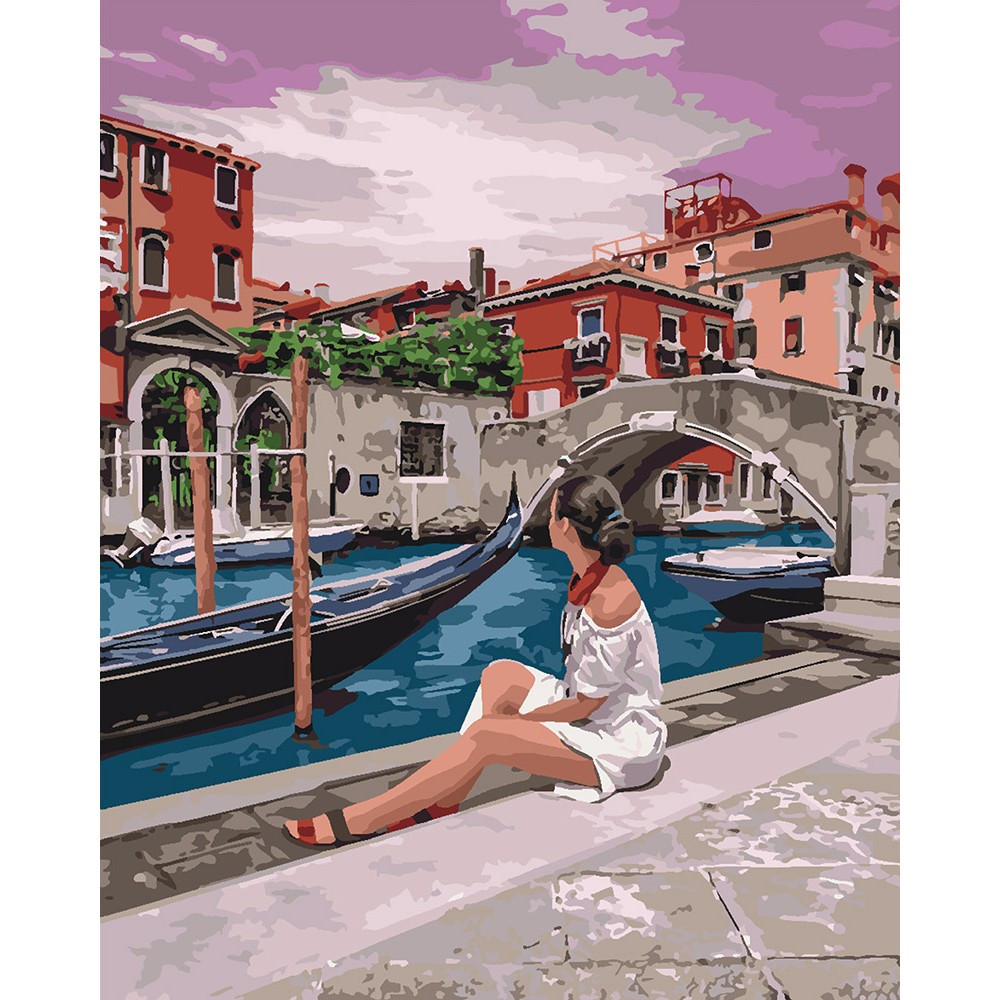 Картина по номерам Удивительная Венеция 40х50 см арт. КНО4658 ISBN 4823104316701