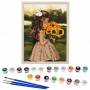 Картина за номерами Дівчинка з соняшниками 40х50 см арт. КНО4662 ISBN 4823104317074