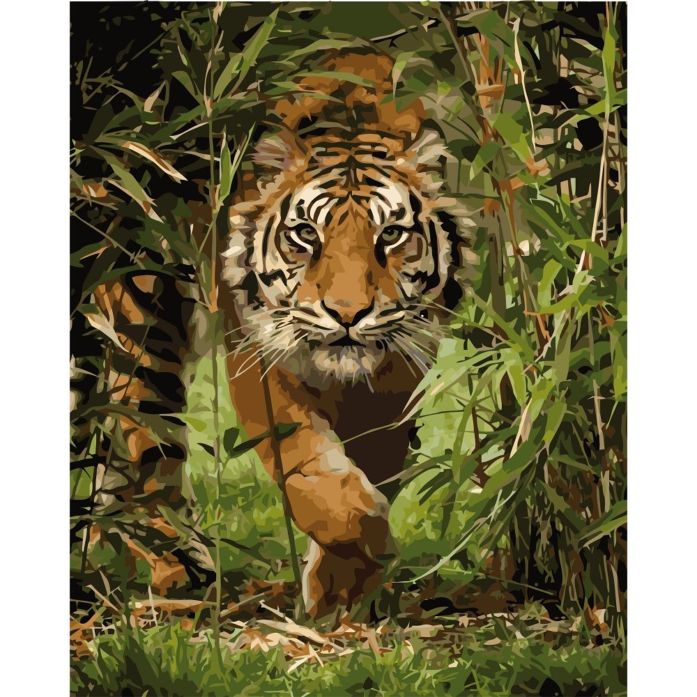 Картина по номерам Король джунглей 40х50 см арт. КНО4043 ISBN 4823104305798