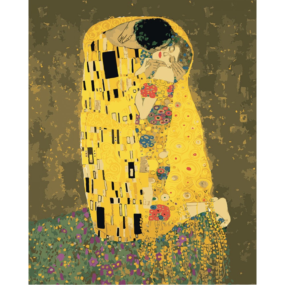 Картина за номерами Поцілунок 2, Густав Клімт 40х50 см арт. КНО4534 ISBN 4823104307921