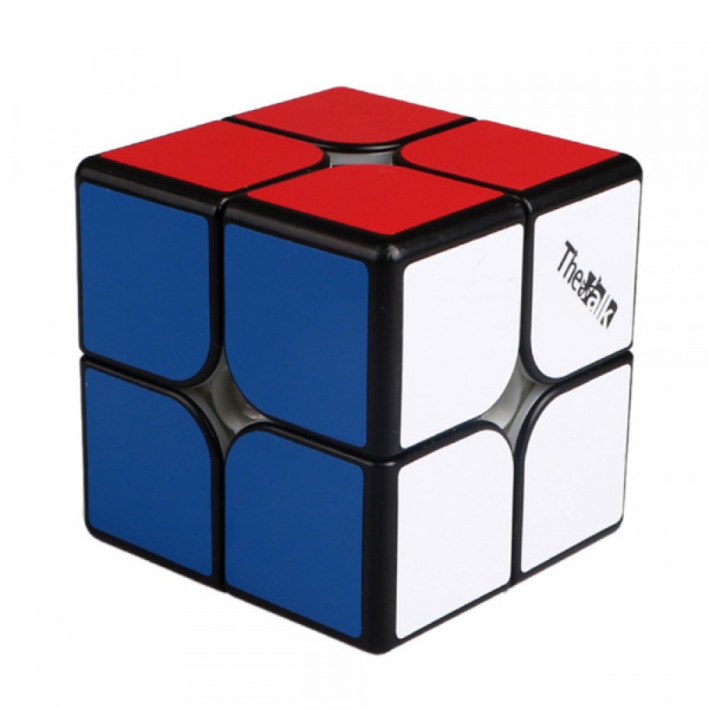 Кубик Рубика 2x2 QiYi Valk2 M black | Магнитный Валк 2х2 чёрный