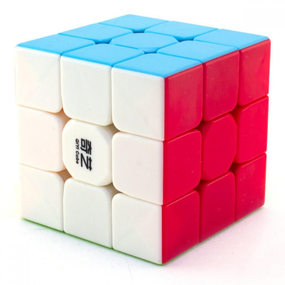 Кубик Рубіка 3х3 Warrior W QiYi MoFangGe stickerless | Варіор кольоровий