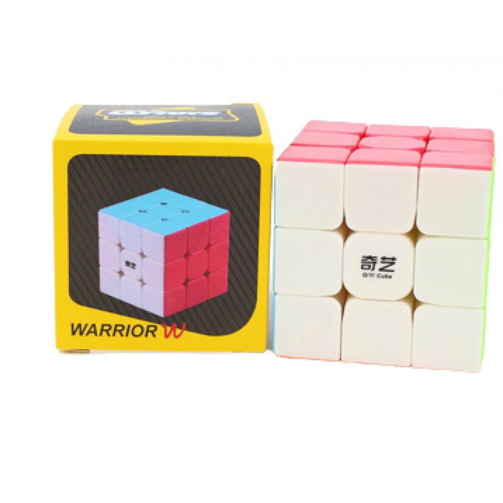 Кубик Рубіка 3х3 Warrior W QiYi MoFangGe stickerless | Варіор кольоровий