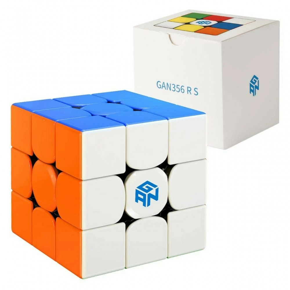 Кубик Рубика 3х3 GAN 356 RS Numerical IPG stickerless | Ган 356 нумерикал без наклеек