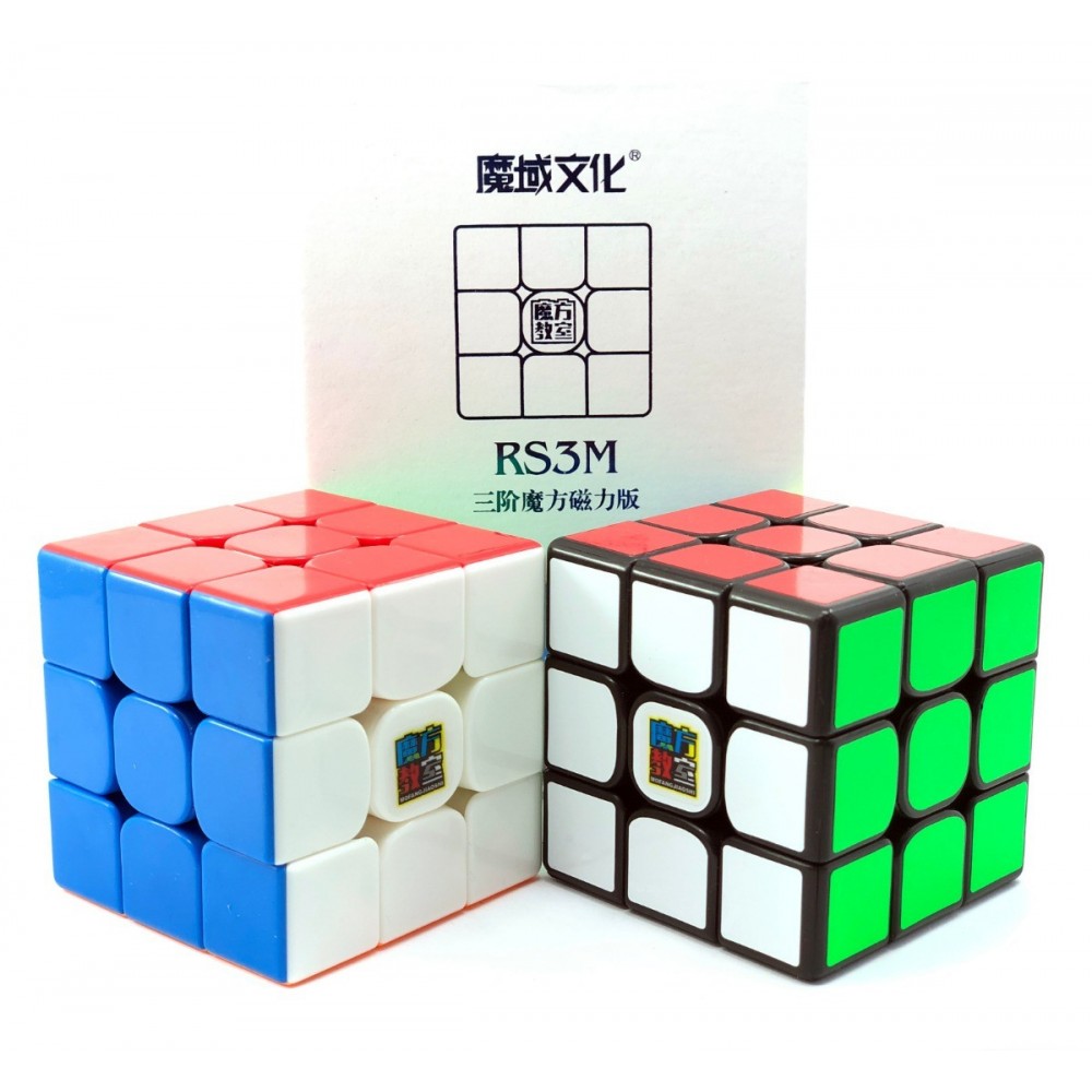 Кубик Рубика 3х3 MoYu MoFangJiaoShi MF3 RS3M magnetic stickerless | Кубик 3x3 без наклеек МоЮ