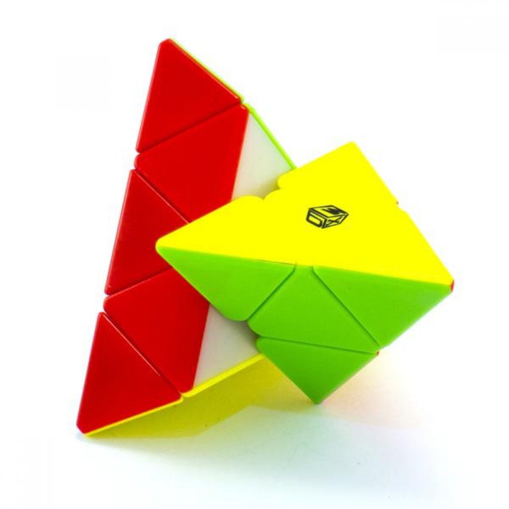 Пірамідка X-man Magnetic Pyraminx stickerless | Магнітна пірамідка 3х3 без наліпок