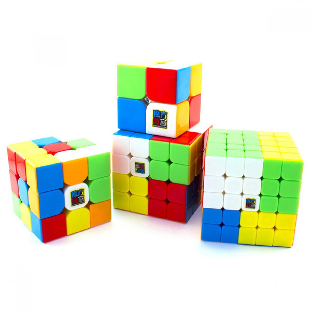 MoYu Gift Pack stickerless | Подарочный набор кубиков МоЮ (2х2 - 5х5) без наклеек 
