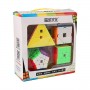 MoFangJiaoShi Gift Packing stickerless | Подарунковий набір головоломок MoYu (пірамідка, мегамінкс, ск'юб, сквайр) без наліпок