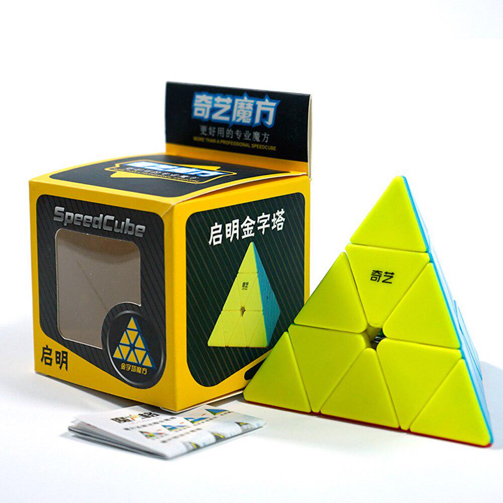QiYi Qiming Piraminx stickerless | Пирамидка Мефферта 3х3 цветная