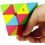 QiYi Qiming Piraminx stickerless | Пирамидка Мефферта 3х3 цветная