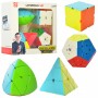 QiYi Bundle 4 (Mastermorphinx, pyraminx, megaminx, skewb) | Подарочный набор головоломок №4 без наклеек