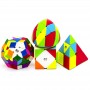 QiYi Bundle 4 (Mastermorphinx, pyraminx, megaminx, skewb) | Подарочный набор головоломок №4 без наклеек