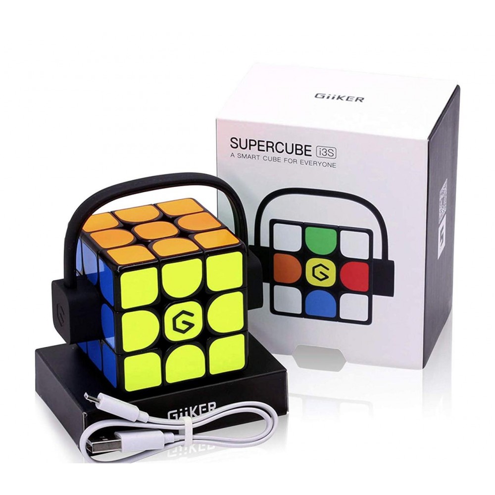 Кубик Рубіка 3х3 Xiaomi Giiker Smart Cube I3S V2 Magnetic black | Сяомі Гікер Смарт Куб інтерактивний чорний
