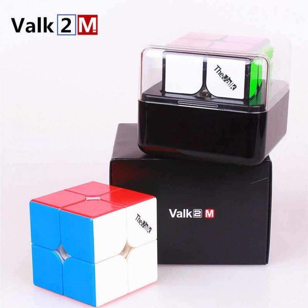 Кубик Рубика 2х2 QiYi Valk 2 M (magnetic) stickerless | Магнитный Валк 2х2 без наклеек