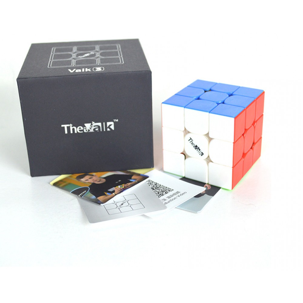 Кубик Рубика 3х3 QiYi The Valk 3 cube stickerless | Валк 3 без наклеек