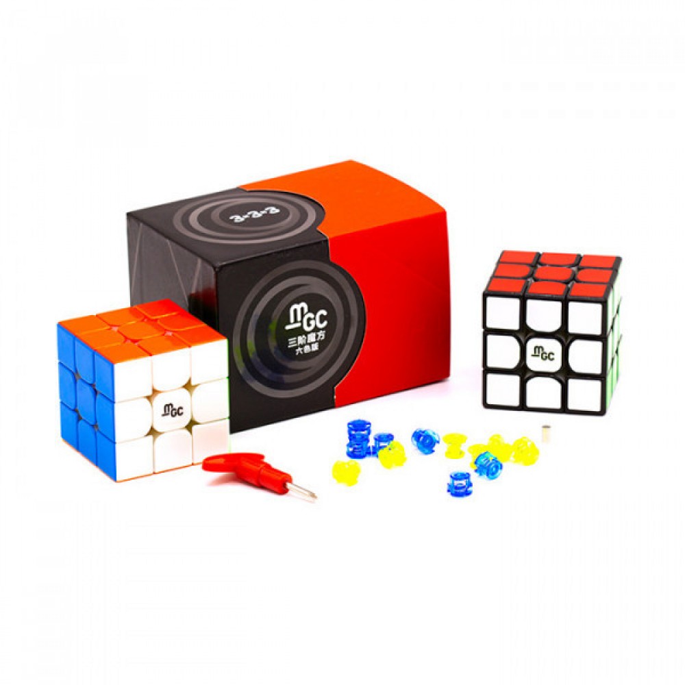 Кубик Рубика 3х3 YJ MGC V2 magnetic stickerless | Магнитный кубик без наклеек