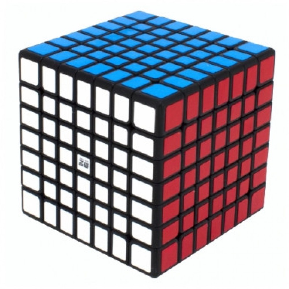 Кубик Рубика 7х7 QiYi QiXing black | Кубик КиЙи 7х7 чёрный
