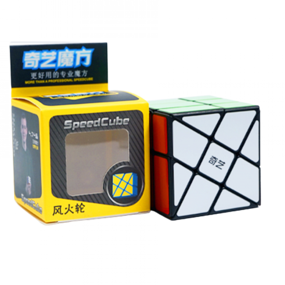 QiYi MoFangGe Windmill Cube black | Головоломка Млин Кійі чорна