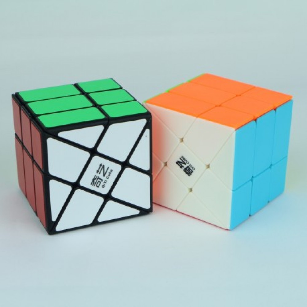 QiYi MoFangGe Windmill Cube black | Головоломка Млин Кійі чорна