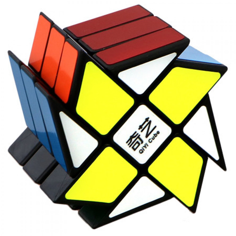 QiYi MoFangGe Windmill Cube black | Головоломка Млин Кійі чорна