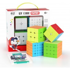 QiYi Luxurious Set №2 stickerless | Подарунковий набір кубиків (2х2 - 5х5) без наліпок