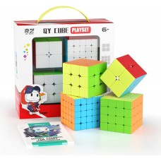 QiYi Luxurious Cube Set №2 stickerless | Подарочный набор кубиков (2х2 - 5х5) без наклеек