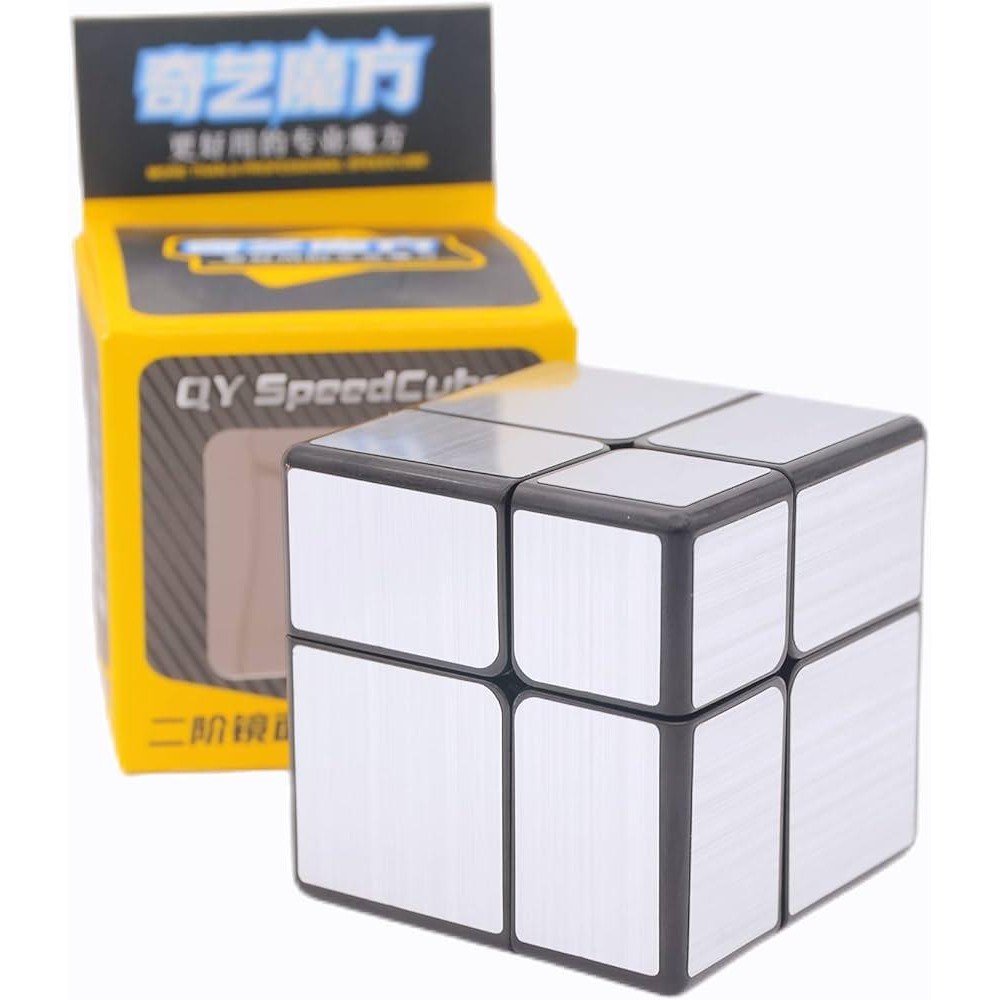 Дзеркальний кубик 2х2 | QiYi MoFangGe Mirror cube silver