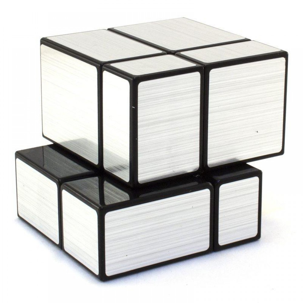 Дзеркальний кубик 2х2 | QiYi MoFangGe Mirror cube silver