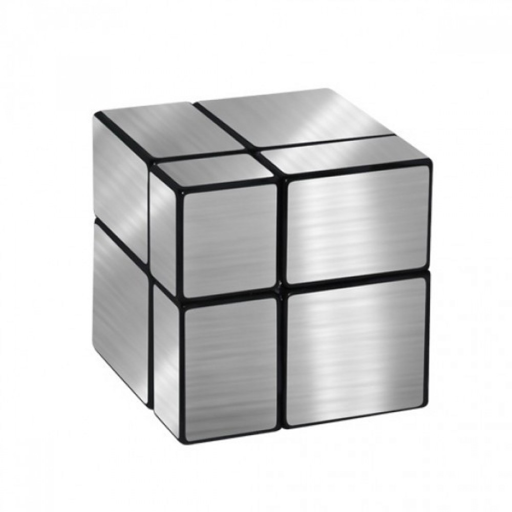 Дзеркальний кубик 2х2 | QiYi MoFangGe Mirror cube silver