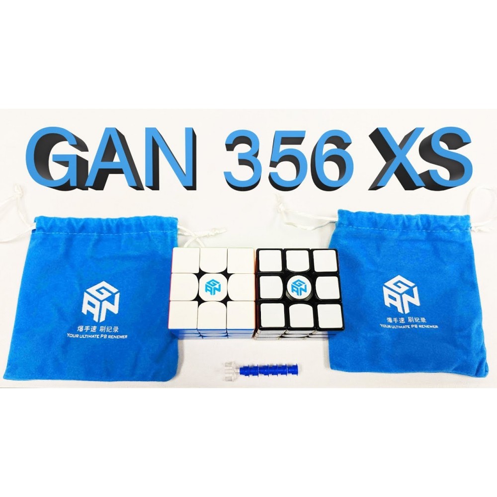 Кубик Рубика 3х3 GAN 356 XS magnetic black | Ган XS магнитный чёрный