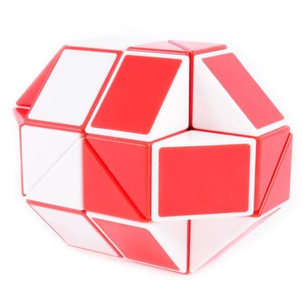Змійка Рубіка 48 елементів червона | MoYu Magic Snake Cube red