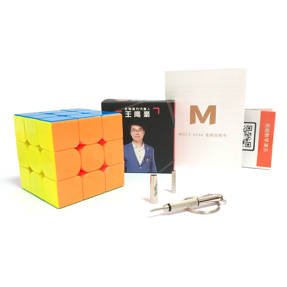Кубик Рубіка 3х3 YJ MGC3 Elite Magnetic stickerless | магнітний Кубик эмджісі без наліпок