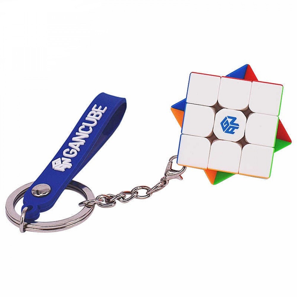 Gan Keychain 3 cm stickerless | Брелок Кубик Рубика 3x3 Ган без наклеек