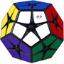 QiYi Kilominx 2х2 Megaminx black | Кібімінкс 2х2 чорний пластик із кольоровими наліпками