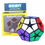 QiYi Kilominx 2х2 Megaminx black | Кібімінкс 2х2 чорний пластик із кольоровими наліпками