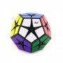 QiYi Kilominx 2х2 Megaminx black | Кібімінкс 2х2 чорний пластик із кольоровими наліпками