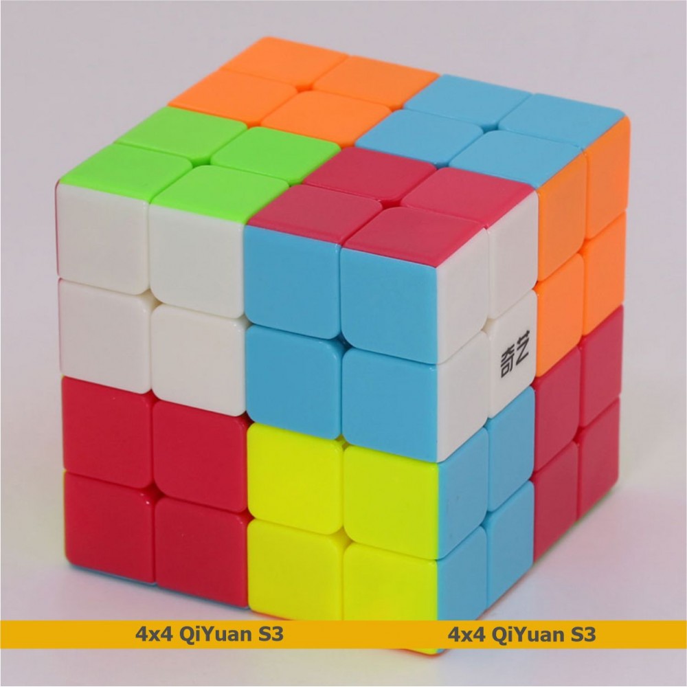 Кубик Рубика 4х4 QiYi QiYuan S3 stickerless | Чии 4х4 С2 цветной