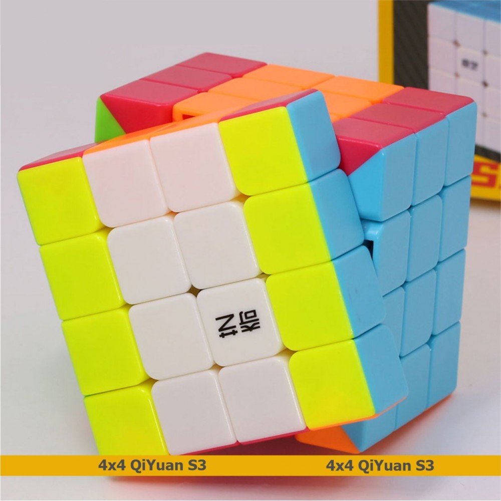 Кубик Рубіка 4х4 QiYi QiYuan S3 stickerless | Чіі 4х4 С3 кольоровий