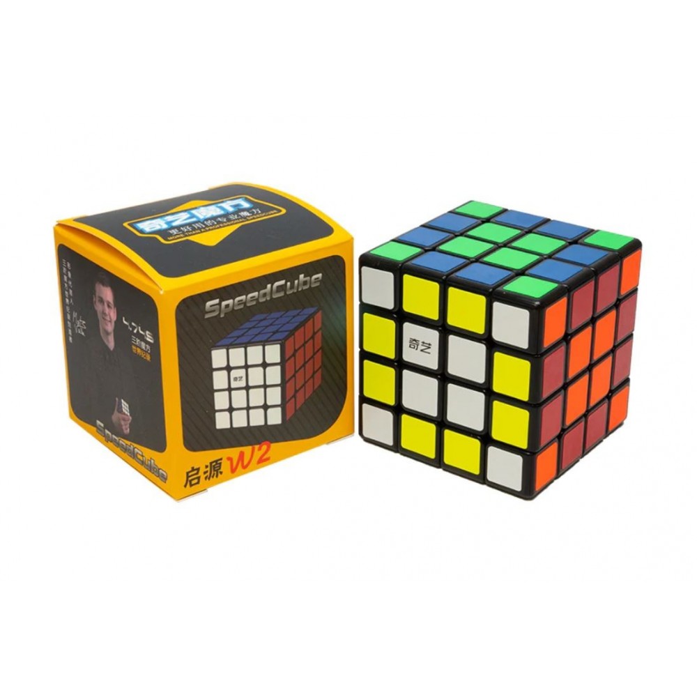 Кубик Рубика 4х4 QiYi QiYuan W2 black | Чии 4х4 чёрный