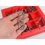 10 Metall Puzzles red Eureka | 10 головоломок червоний набір