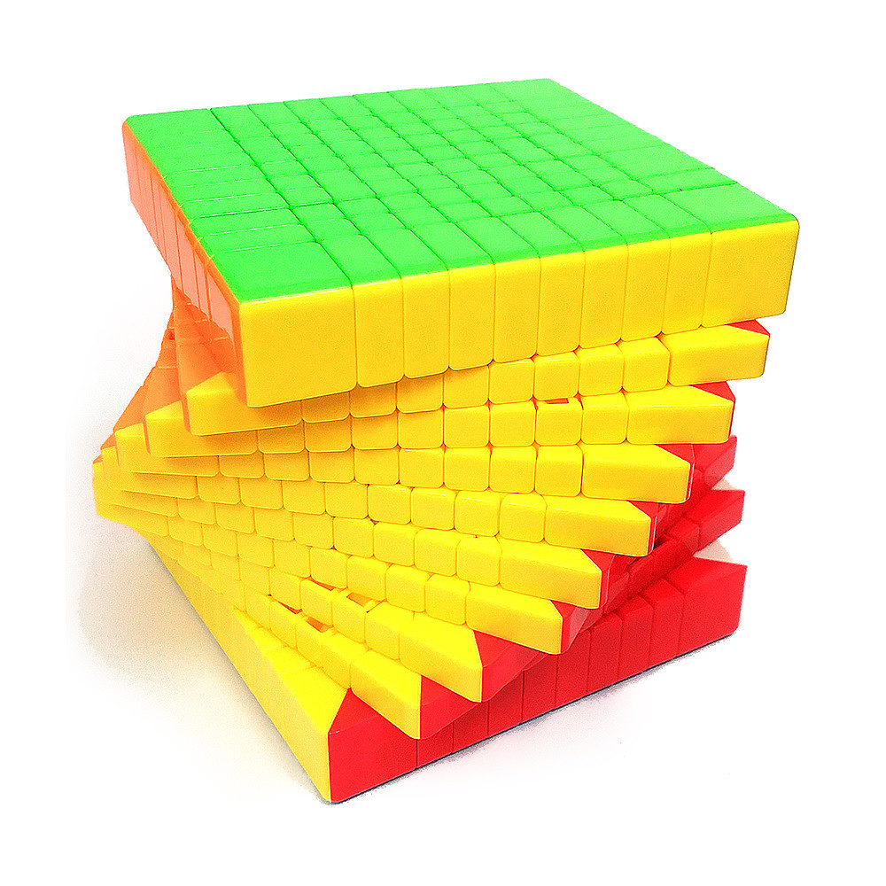 Кубик Рубіка 10х10 MoYu Meilong MF10 color | МоЮ Мейлонг МФ10 без наліпок