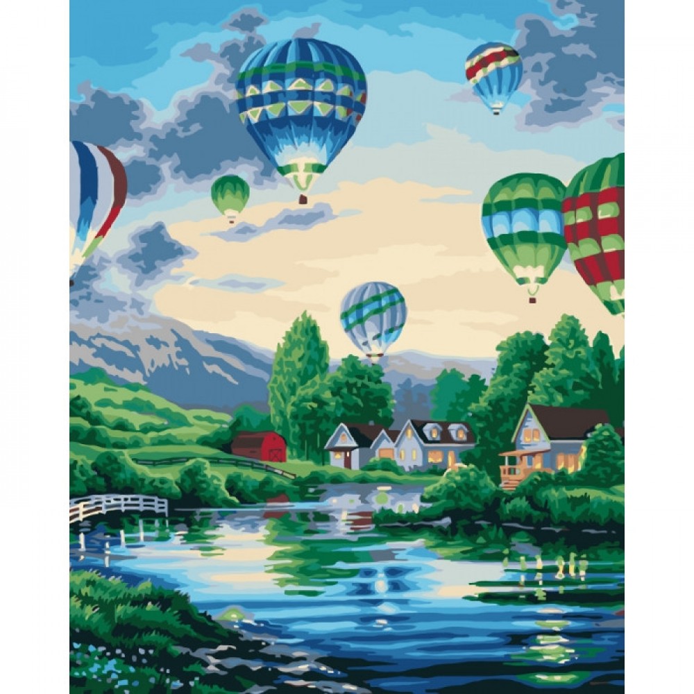 Картина по номерам Воздушные шары 2 40х50 см арт. КНО2221 ISBN 4820143946593