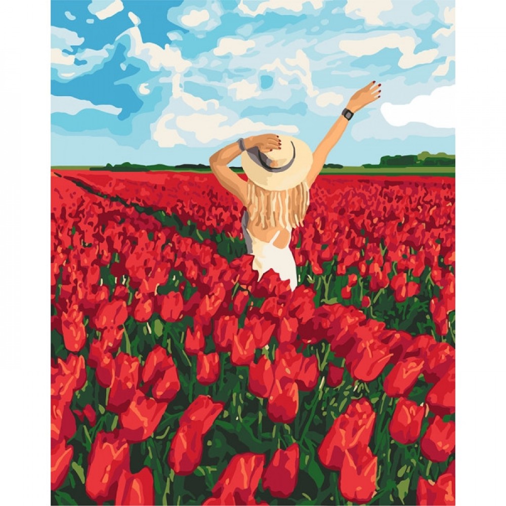 Картина за номерами У полоні квітів 40х50 см арт. КНО4721 ISBN 4823104320692