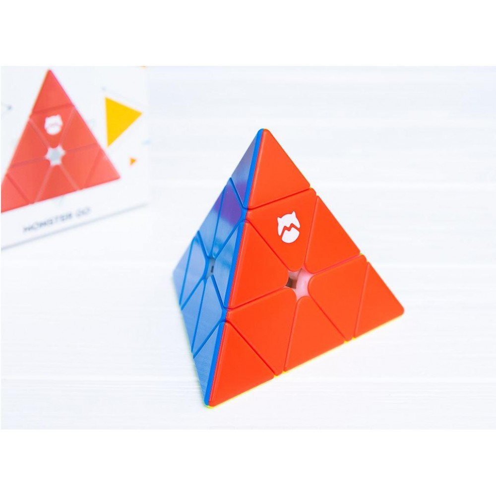Gan Monster Go Pyraminx stickerless | Пірамідка Ган Монстр Гоу 3х3