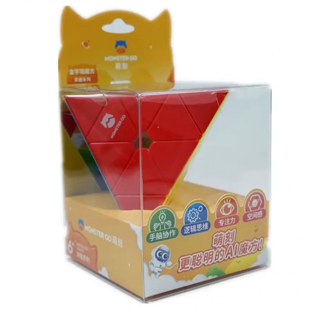 Gan Monster Go Pyraminx stickerless | Пирамидка Ган Монстр Гоу 3х3