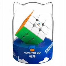 GAN Monster Go 3x3 V2 magnetic  stickerless | Кубик Рубіка 3х3 Ган монстр Гоу магнітний кольоровий